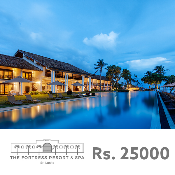 THE FORTRESS RESORT & SPA GIFT VOUCHER RS.25,000 - Hotels & Restaurants - in Sri Lanka